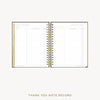 Day Designer 2026-27 weekly planner: Classic Black Pebble Texture cover with thank you notes pages