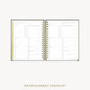 Day Designer 2026-27 weekly planner: Classic Black Pebble Texture cover with entertainment party planner