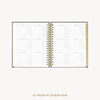 Day Designer 2026-27 weekly planner: Classic Black Pebble Texture cover with 12 month calendar