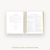 Day Designer 2026-27 daily planner: Peony Bookcloth cover with introduction and how to guide