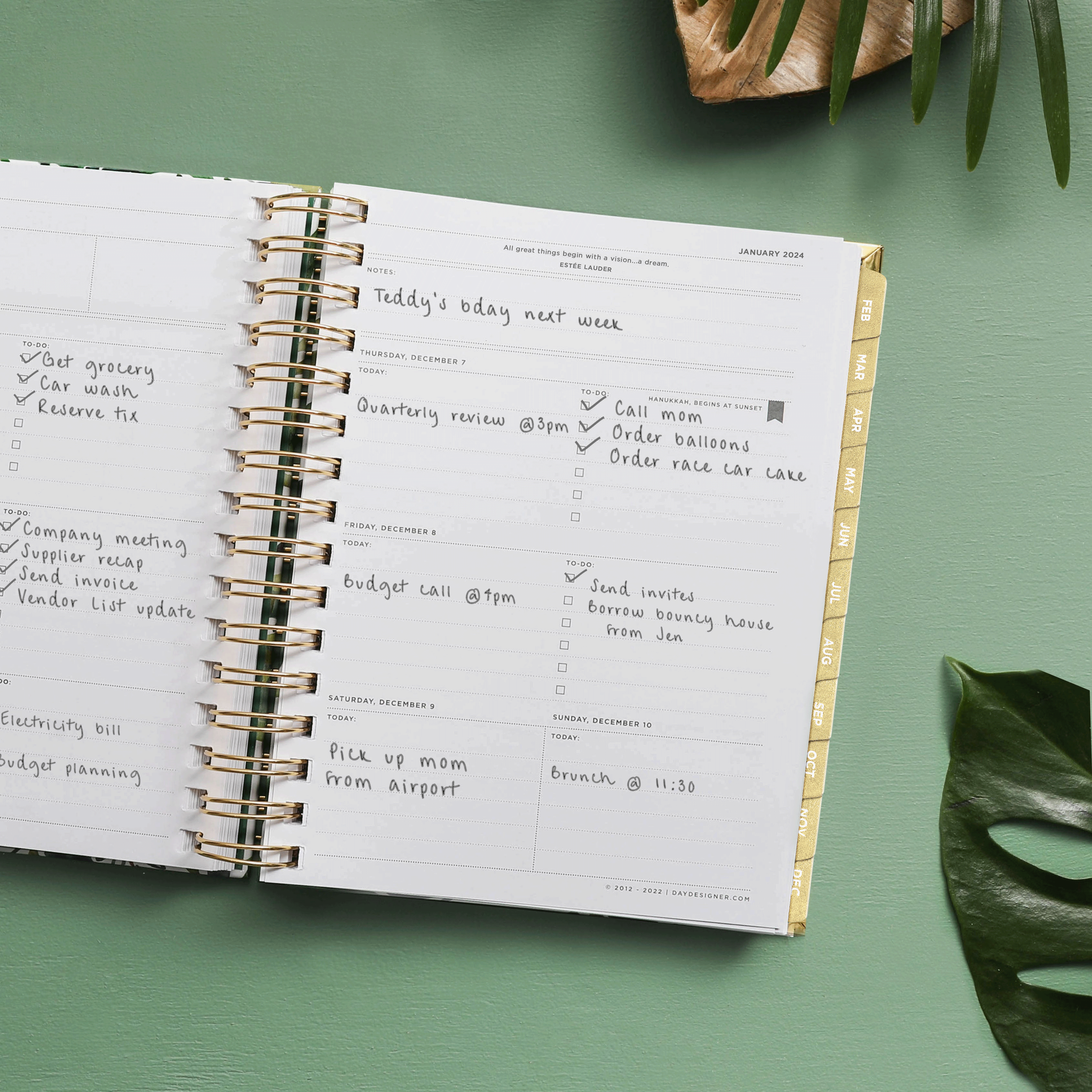 2026 Mini Weekly Planner: St. Barts